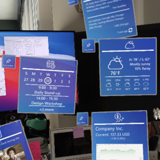 Exploring Spatial UI Transition Mechanisms with Head-Worn Augmented Reality